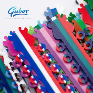 Staffe dentali elastiche ortodontiche O-ring legatura catene elettriche in due colori prodotti per l'igiene orale multiuso - Product Image 5