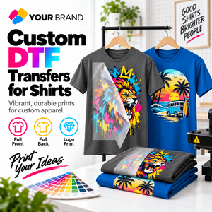 Transferencias DTF Personalizadas para Camisetas, Impresión por Transferencia de Calor a Todo Color, Impresión de Logotipos Personalizados en Camisetas, Película de Impresión OEM, Ropa Personalizada al por Mayor - Product Image 1