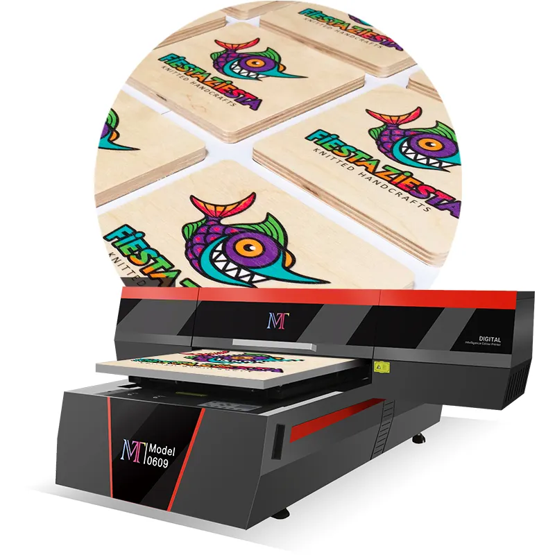 MTuTech-máquina de impresión UV, fabricante de impresora uv 6090, Impresión de pintura al óleo en vidrio, superventas