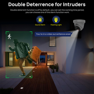 Caméra de sécurité extérieure IP PoE Vikylin OEM HIK Smart Hybrid Light 5MP 24/7 Full <span class=keywords><strong>Color</strong></span> Audio bidirectionnel Étanche IP67 Entièrement métallique - Product Image 6