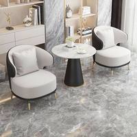 Nouvel ensemble de canapé de négociation hôtelier, table de réception simple et chaise de salon pour l'attente, idéal pour la réception de thé ou le salon.