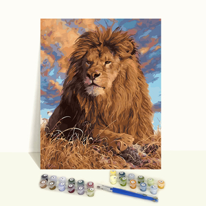 Pintura por Números de Animales Personalizada, Manualidades DIY Pintadas a Mano, León <span class=keywords><strong>para</strong></span> Adultos, 2024 - Product Image 1