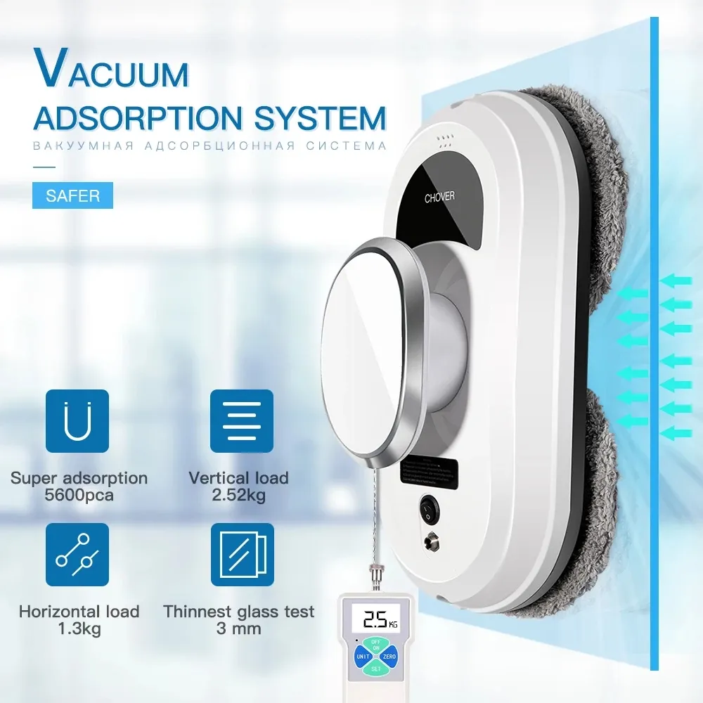 Electric window cleaning robot vacuum cleaner, household remote control window cleaning device for home