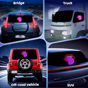 Éclairage ambiant de voiture à LED automatique avec design de langue rouge 2026, décoration murale USB, lumière d'avertissement pour pare-brise, décoration pour voiture - Product Image 6