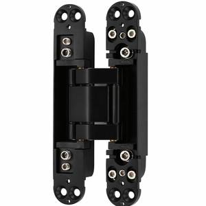 Bisagra Oculta Ajustable 3D de Alta Resistencia 150x25mm 40KG, Bisagra Invisible de Aleación de Zinc Negro Mate para Puerta Interior de Madera - Product Image 1