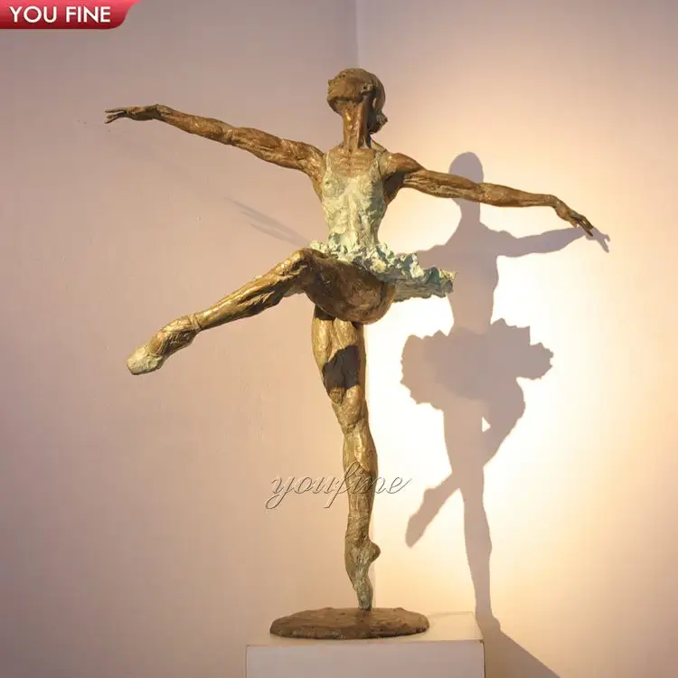 Estatua de bailarinas de Ballet de bronce de tamaño real