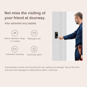 Por hd 1080p casa campana de puerta inalámbrico cámara con timbre baterías tuya anillo inteligente wifi video timbre - Product Image 3
