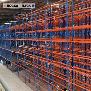 מדפי אחסון תעשייתיים בהתאמה אישית של Rocket <span class=keywords><strong>Rack</strong></span> Wholesale Factory, בעלי כושר נשיאה של 4 טון לכל שכבה, למחסנים כבדים. - Product Image 4