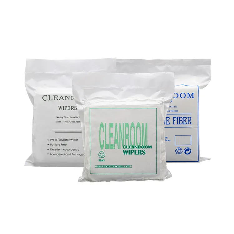 China Factory 9inch 115g Lint Free 100% Polyester cleanroom wipers polyester cleanroom wipes 1009SLE
