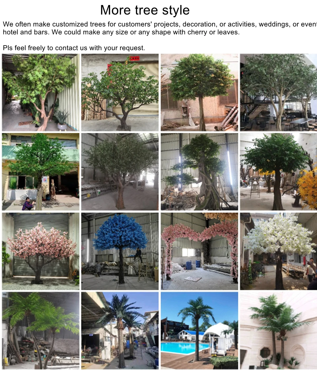 Personalizzare tutti i tipi di grandi alberi