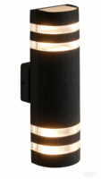 Lampu Dinding Luar Ruangan Silinder Aluminium Tahan Air IP54 2*GU10 Soket Dapat Diatur Atas/Bawah Desain Modern untuk Taman Beranda Garansi 3 Tahun
