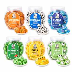 Bonbons gélifiés <span class=keywords><strong>en</strong></span> gros fourrés à la confiture de fruits, personnalisés <span class=keywords><strong>en</strong></span> forme d'œil, de fraise, de planète, de galaxie, de Terre, de pastèque (HACCP/BRC) - Product Image 4
