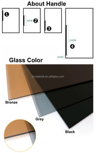 Porta Scorrevole in Vetro con Telaio in Alluminio Serie 6000, Servizio di Taglio e Piegatura Profili Metallici per Arredamento Cucina - Product Image 6