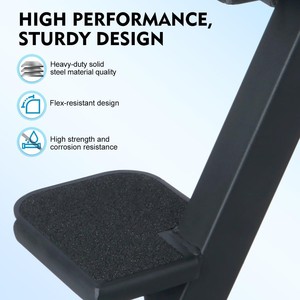 Heavy-Duty Boottrailer 4 Treden Met Veiligheidshandgreep, Antislip Oppervlak, Trailers Tongstep Compatibel Met De Meeste Diepe V - Product Image 4