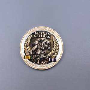 Venta al por Mayor de Monedas Conmemorativas 3D de Veteranos de Vietnam, Recuerdo de Héroes para Colección de Veteranos - Product Image 5