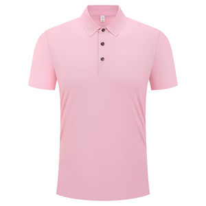 Polo en nylon respirant, couleur unie, manches courtes, pour usage quotidien - Product Image 4