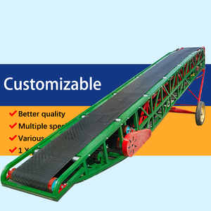 Convoyeur à bande télescopique portable avec élévateur hydraulique pour le chargement et le déchargement des camions - Product Image 2