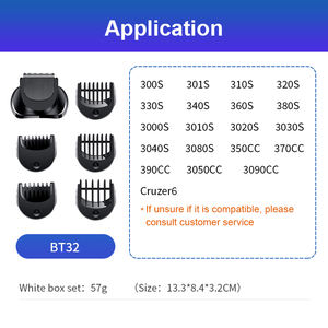 Remplacement Rasoir Électrique Partie Accessoires De BT32 Pour Braun series 3 Tête Tondeuse <span class=keywords><strong>Barbe</strong></span> 1 pièces + 5 peignes - Product Image 4