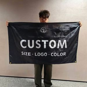 Banderas Nacionales Personalizadas para Exteriores, con Doble Costura, Ojales de Latón, Poliéster Impermeable, Fibra de Vidrio, Elevación Automática - Product Image 1