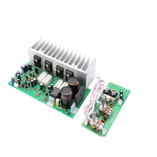 Dual 350W Subwoofer Amplifier Board 10-12inch Mono Audio Power AMP for 24-28V AC for Electronic Components