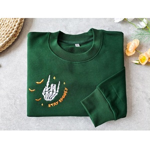 Abbigliamento Autunnale da Donna, Felpa <span class=keywords><strong>con</strong></span> Ricamo <span class=keywords><strong>Scheletro</strong></span> per Halloween - Product Image 2
