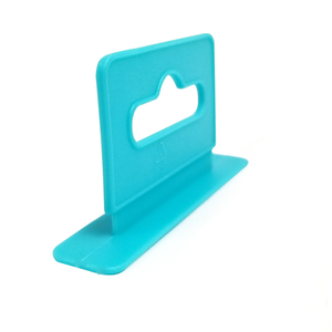 Ganci appendiabiti ecologici in plastica nera e blu da 60 mm per scatole - Product Image 3