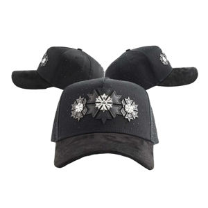 หมวกบาร์บาสแท้คุณภาพดี หมวกโครมปักลาย 3 มิติ ปีกโค้งแบบดิสเทรส หมวกเบสบอล หมวกบาร์บาสแท้ - Product Image 4