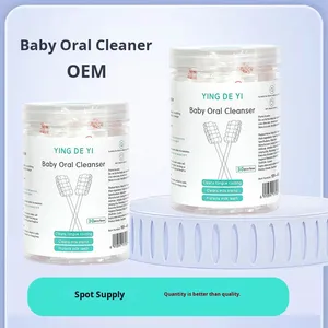 แปรงทำความสะอาดช่องปากเด็กแบบใช้แล้วทิ้ง ทำจากผ้าพลัฌ สำหรับทำความสะอาดลิ้นและฟันเด็กทารก อายุ 0-3 ปี - Product Image 2