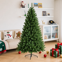MaoSheng Arbre de Noël géant en cèdre de haute qualité, écologique, artificiel, blanc neige, en PE+PVC, hauteur 150-240 cm, pour centres commerciaux