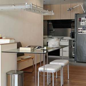 Mesa de comedor de vidrio, estructura rectangular estable, diseño minimalista moderno para sala de estar - Product Image 1