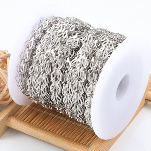 Cadena de Acero Inoxidable con Diseño Innovador en Forma de Linterna |   Estructura Compleja Única para la Creación de Joyería DIY - Product Image 3