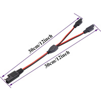 Vente en gros de câble adaptateur répartiteur SAE Y haute puissance 2 broches SAE 2 en 1 DC Power Automotive Extension Wire for Solar Panel Charging