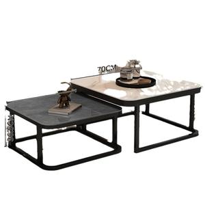 Mesa de Centro de Mármol, Diseño Moderno y Minimalista, Muebles para Sala de Estar, Estilo 2024, Decoración de Hogar Elegante y Sencilla de Alta Gama - Product Image 5