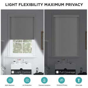 Nhà Máy Trực Tiếp Con Lăn Rèm Cửa Sổ Màn Và Ánh Sáng Lọc Hai Lớp Cửa Sổ Màu OEM ODM Tùy Chỉnh Kích Thước - Product Image 3