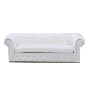 Sofá con mechones de cuero para boda inglés, sofá con panel de cuero de aspecto occidental para boda, sofá con mechones para boda, sofá personalizado de Australia, EE. UU. - Product Image 1