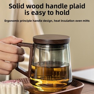 Многоразовая чашка для чая из боросиликатного стекла, 525 мл - Product Image 2