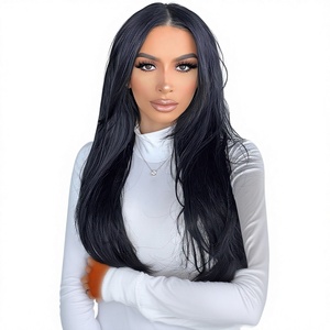 Capelli Umani Lisci per Parrucche, Completamente Intrecciati a Mano, Adatti per Permanente/Tintura, 18-30 <span class=keywords><strong>Pollici</strong></span>, per Europa, America e Africa - Product Image 1