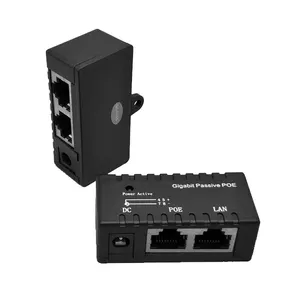 10/100Mbps Ethernet Network Switch POE Injector/Splitter Konektor dengan 2 RJ45 port