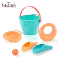Jouets d'été, ensemble de jouets de plage en plastique souple, seau pliable, pelle, drague à sable, jouets de bain, jouets d'eau pour enfants unisexes