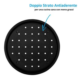 Centrotavola moderno rotondo in metallo nero, 24,5 x 14 cm, ciotola portafrutta di design per la tavola - Product Image 3