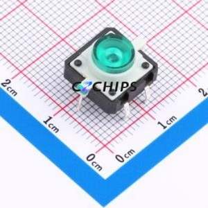 TS1273CJ-G Tactile Switch Through hole Component (THT)-6P,12x12mm Switch 2.5N Through Hole 12mm 12mm - Product Image 1