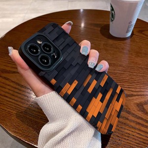 Top Vente Orange et <span class=keywords><strong>Noir</strong></span> Couture Conception Souple En Cuir TPU Téléphone Portable étui pour <span class=keywords><strong>Iphone</strong></span> 17 8 X Xr Xs <span class=keywords><strong>11</strong></span> 12 13 14 15 16 Pro Max - Product Image 3
