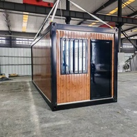 Facile à déplacer et à installer, conteneur de maison pliable et repliable de 20 pieds, maison pliable à domicile