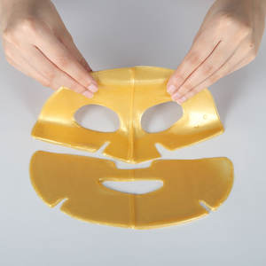 <span class=keywords><strong>Masque</strong></span> facial en feuille d'hydrogel à la vitamine C de fruits végétaliens, soin de la peau, <span class=keywords><strong>masque</strong></span> en cristal de collagène <span class=keywords><strong>doré</strong></span> de Chine - Product Image 1