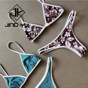 Maillots de bain personnalisés de haute qualité avec logo, maillots de bain personnalisés à lacets, micro bikinis de luxe en nylon recyclé - Product Image 1