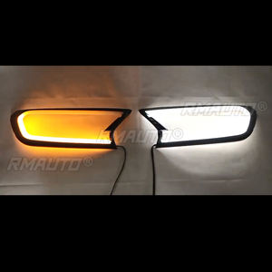 Couvre-phare LED dynamique DRL clignotant blanc ambre en ABS pour FORD RANGER T6 WILDTRAK 2015 2016 2017 2018 - Product Image 2