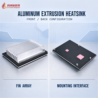 Dissipateur thermique en aluminium pour serveur IA, centre de données, télécommunications 5G, CPU, GPU, électronique de puissance et refroidissement d'équipements