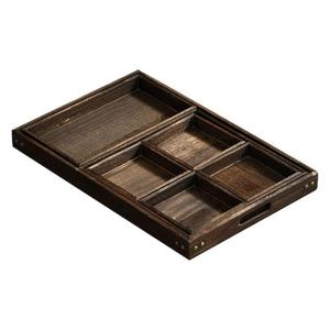 Wooden <b>Tea</b> <b>Tray</b> Set Paulownia Wood Divided Solid Wood For Brewing <b>Tea</b> Residential Use - Product Image 5