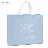 Sac de courses réutilisable en non-tissé, sac fourre-tout pliable avec logo personnalisé, sac de courses écologique pour la promotion en supermarché