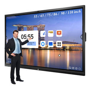 ไวท์บอร์ดอิเล็กทรอนิกส์แบบโต้ตอบ LCD 4K ออลอินวัน ขนาด 55 นิ้ว 65 นิ้ว 75 นิ้ว แบบพับได้ ป้องกันการระเบิด - Product Image 1